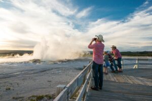 Geyser in Yellowstone