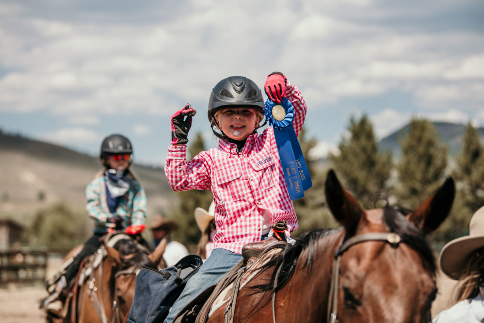 Little Girl with Blue Ribbon