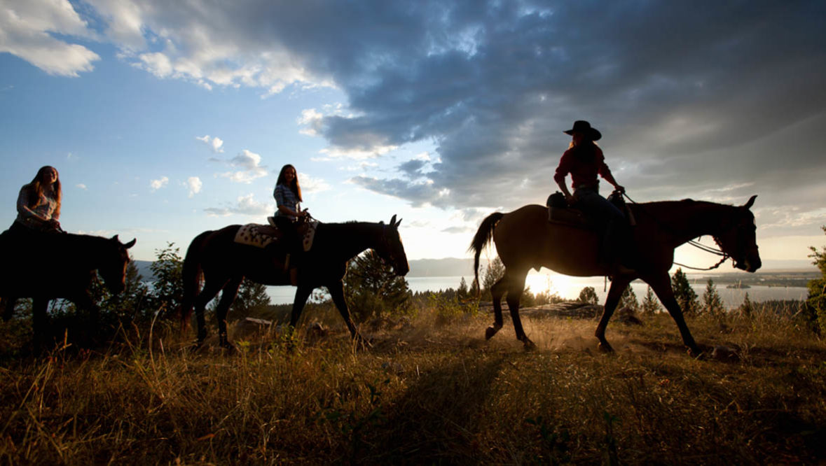 Trail ride at Averills Ranch