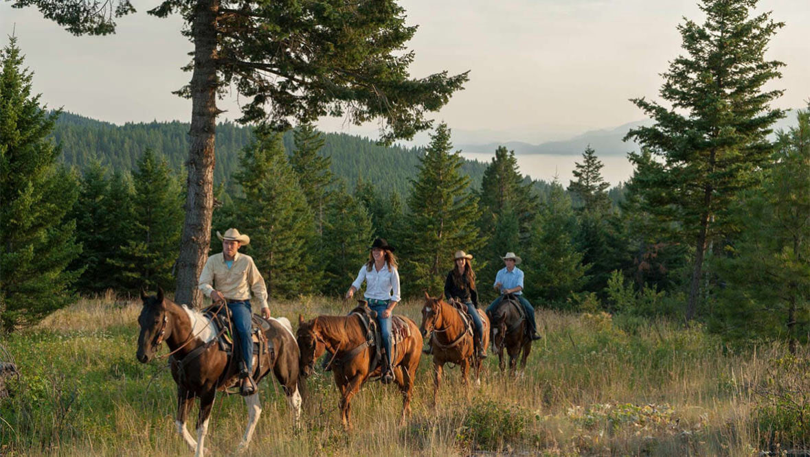 Trail ride at Averille Ranch