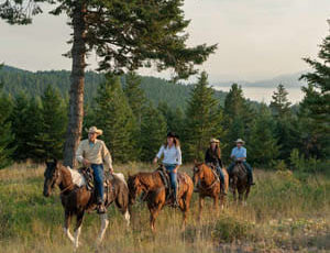 Trail ride at Averille Ranch