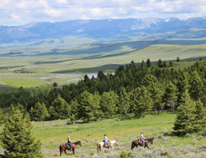 Trail ride with a view at Bonanza Creek Ranch