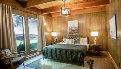 Bedroom with a view at Greenhorn Ranch