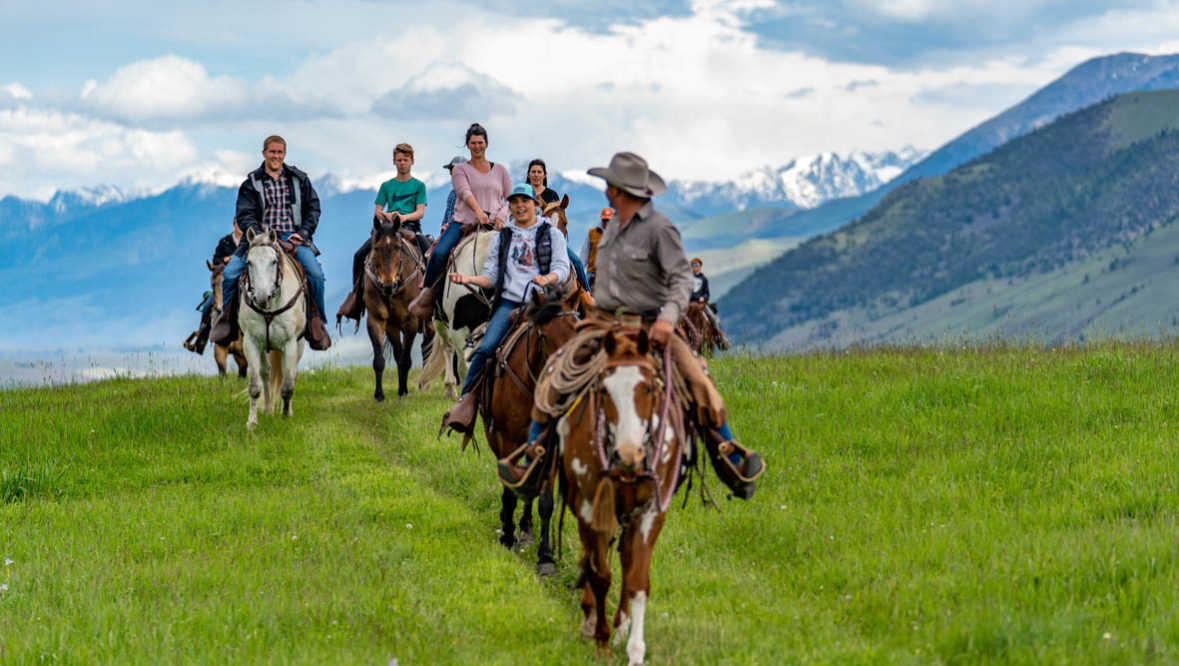 Trail ride at Hubbards Ranch