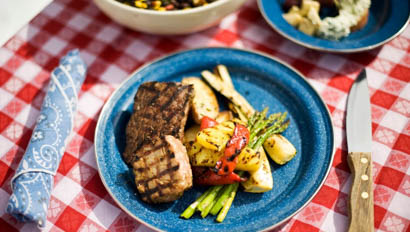 Plate of food at Lone Mountain Ranch