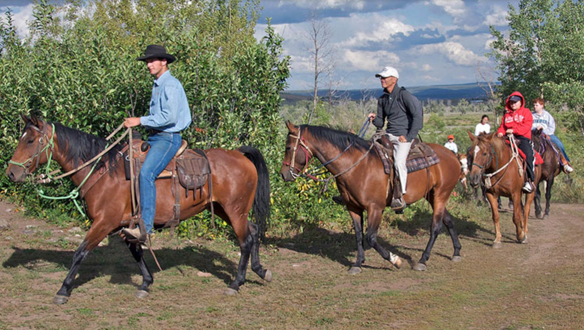 Trail ride at Parade Rest Ranch