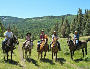Family ride at Rainbow Trout Ranch
