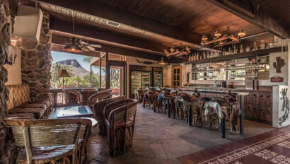 White Stallion dining area