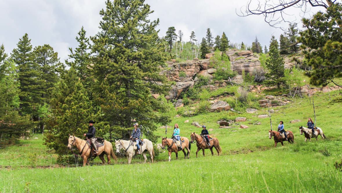 Wind River family trail ride