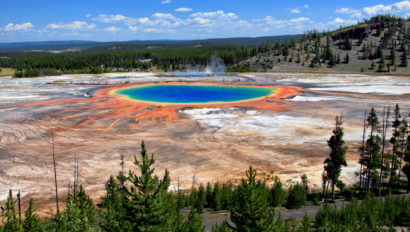 View of Grand Prismatic Spring