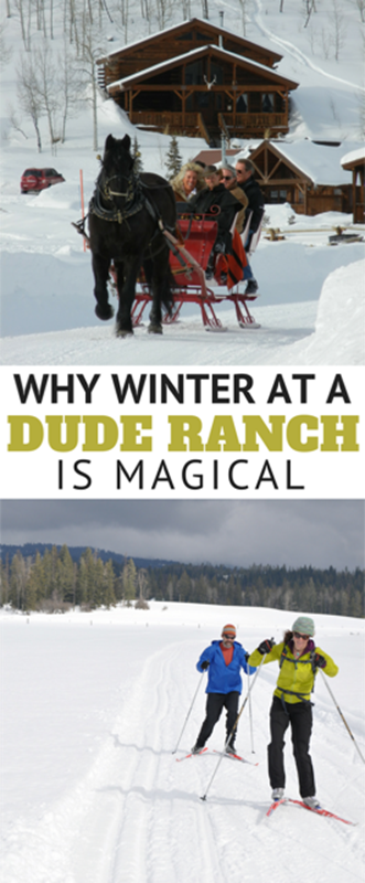 dude ranch in winter