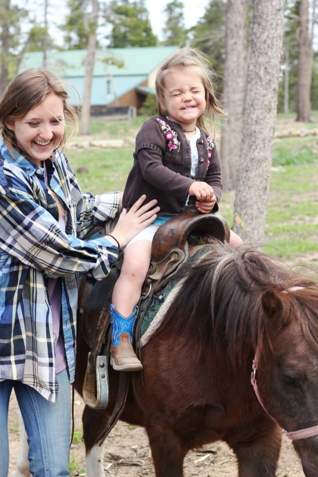 Wind River Ranch Wind River Ranch Baby Riding a Pony