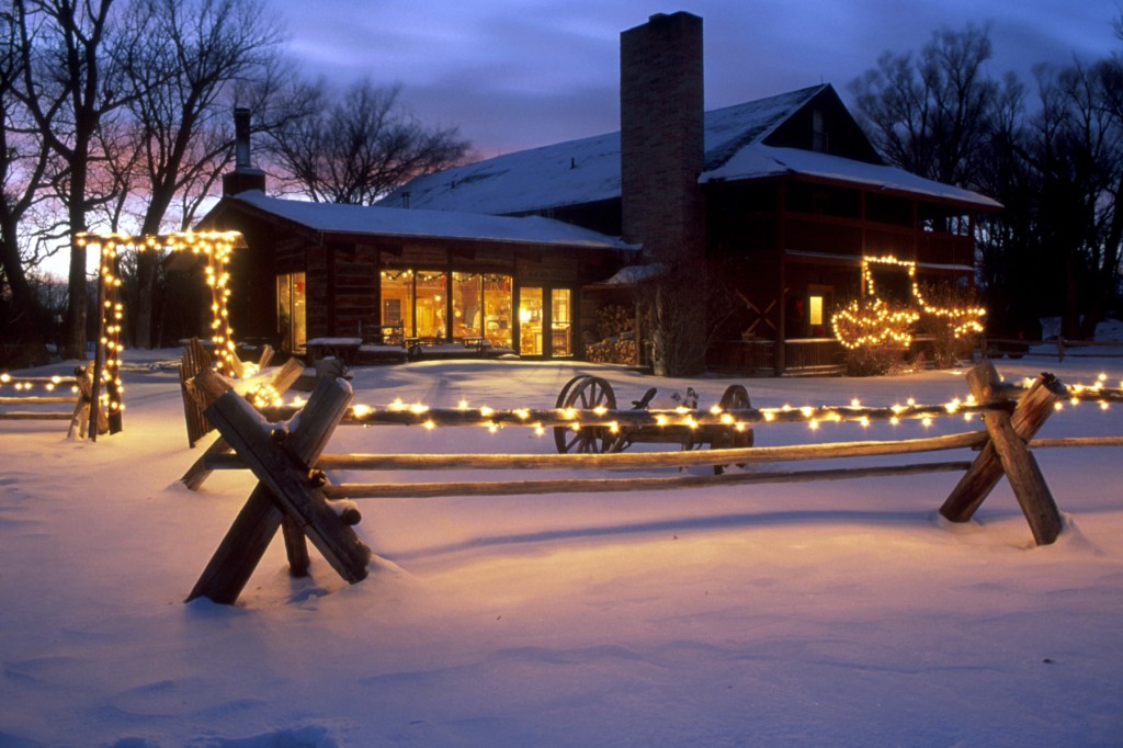 Vee Bar Ranch Lodge Winter Snow