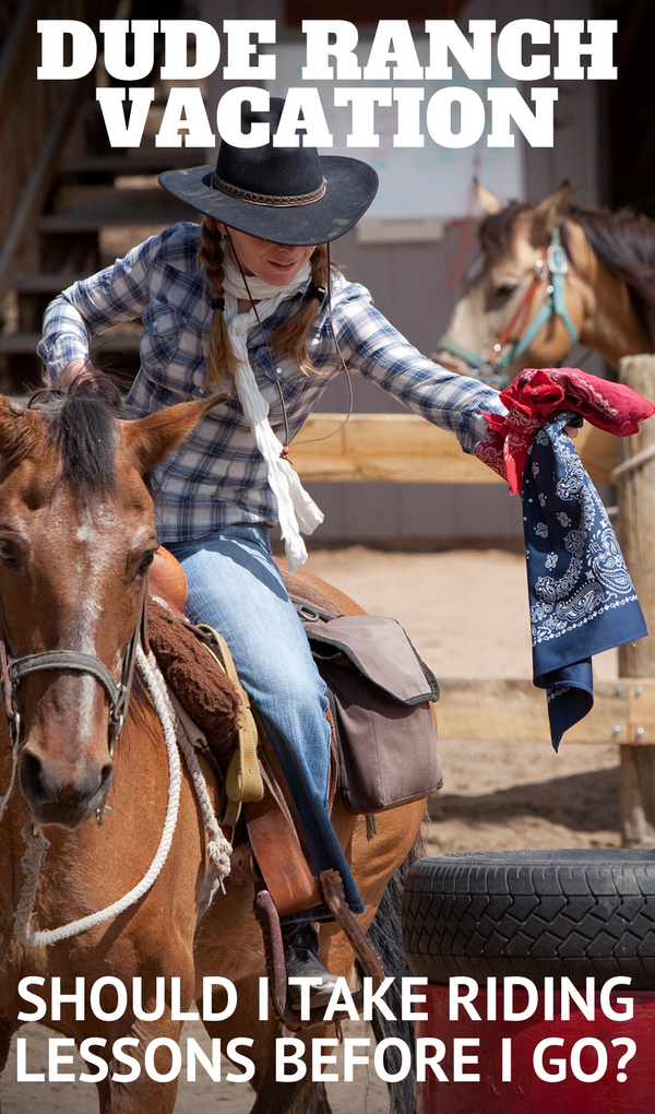 The Dude Ranchers' Association often receives inquiries about riding lessons before going on a dude ranch vacation. Recently, Philip W asked, "Should I attend a Western riding school here in England before? Or, would it be better to wait till I am at the ranch in case the teaching here is not as good as (or would conflict with) that which I would receive on the ranch?" Read more about why we think it may be a good idea to take riding lessons before your stay. 