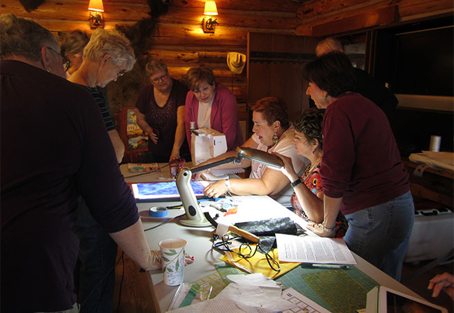 Nine Quarter Circle Quilt Retreat
