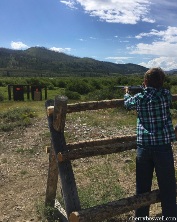 Target Shooting at Goosewing Ranch