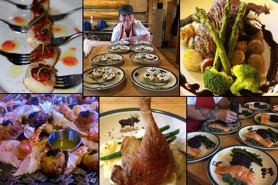 collage of different meals