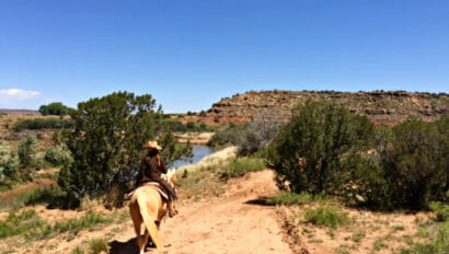 person on horseback