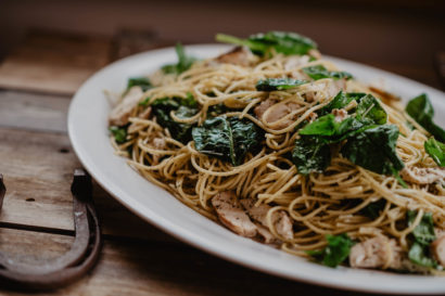 Plate of food at Circle Bar Ranch