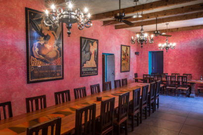 dining room at rancho de la osa