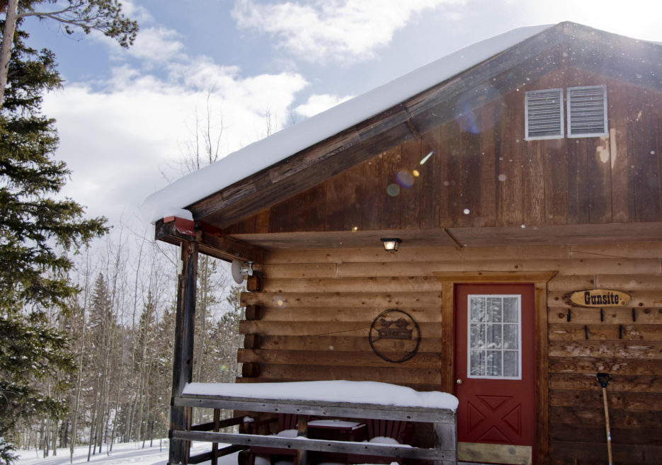 Cozy Snowy Morning Cabin at Latigo Ranch